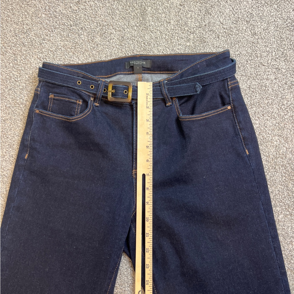 Ann Taylor curvy boot cut jeans womens 6 dark wash mid rise curvy boot denim - Picture 12 of 15